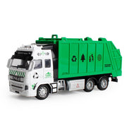 Bambini auto giocattolo tirare indietro lega spazzatura Sanitation Truck riciclare ingegneria veicolo giocattoli