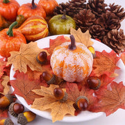 Zucca artificiale autunno autunno corona decorazioni mini per casa festa Halloween