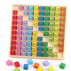 Giocattoli di legno educativi per bambini Vassoio tabella tempi matematica moltiplicazione Board Game Toys