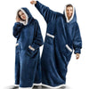 Inverno Oversized Super Long Flannel Hoodie Blanket Pullover