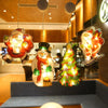 Festa di Natale finestra lampada a sospensione LED luce con ventosa