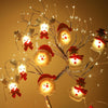 Pupazzo di neve LED luci stringa ghirlanda albero di Natale appendere ornamenti