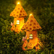 Resina Girasole Casa sull'albero Giardino esterno Luce decorativa solare