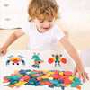 180 pezzi di legno Tangram Puzzle Giocattoli Bambini Educativo Montessori