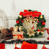 Bella decorazione natalizia per la porta d'ingresso Ghirlanda appesa Ornamenti in rattan