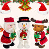 Babbo Natale Pupazzo di Neve Alce Giocattolo di Peluche Musicale Elettrico di Natale per Bambini