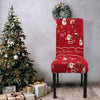 4/6 PC Protezione per sedie festiva rimovibile antipolvere Decorazioni natalizie con stampa