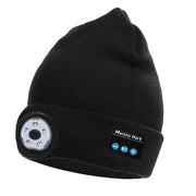5.0 Cappello musicale Bluetooth a maglia senza fili con luce LED
