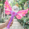 Girl Dream Electric Colorful Wings Bubble Machine Toys