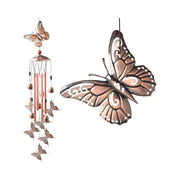 Ciondolo in metallo Butterfly Wind Chimes per la decorazione della casa giardino