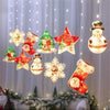 LED fiocco di neve stella a forma di albero di Natale appeso stringa di luce