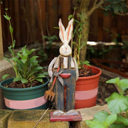 Giardino Rustico Vintage Primavera Coniglietto di Pasqua Coppia Segno Statua Decorazione