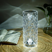 Lampada LED di cristallo Diamond Touch ricaricabile per la decorazione della casa