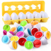 Uova abbinate Set di giocattoli educativi con scatola di imballaggio