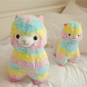 Abbastanza carino Alpaca Arcobaleno Plush Stuffed Colorful Cartoon Animal Toy