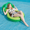 Letto galleggiante gonfiabile in avocado per piscina all'aperto estiva