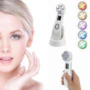 5-in-1 pelle che stringe la macchina Anti-Aging LED Light Therapy Facial Massager