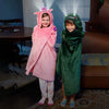 Coperta per mantella con cappuccio illuminata con unicorno super morbida per bambini