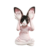 Decorazione creativa della scultura dell'ornamento del gatto della posa di yoga della resina di meditazione creativa