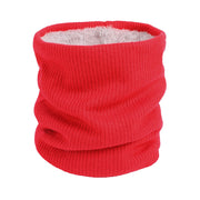 Sciarpa a maglia spessa in pile a doppio strato autunno inverno scaldacollo per uomo donna