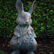 Ornamenti artigianali della statua del riccio del coniglio della resina del giardino all'aperto