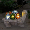 Lampada a LED per ornamento a forma di tartaruga da giardino solare all'aperto
