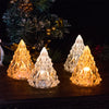 12 Pezzi LED Albero di Natale Luce Notturna Acrilico Diamante Cristallo Atmosfera Luce