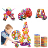 64Pcs Kids DIY 3D Magnetic Building Blocks Set Multicolore Construction Toys
