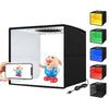 25cm Studio Photo Ring LED Light Box 12-Color Backgrounds Tabletop Lightbox