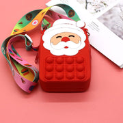 Albero di Natale di Santa Claus Crossbody Bag Giocattolo da spremere per bambini