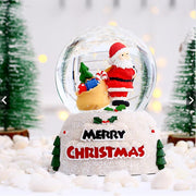 Natale pupazzo di neve Babbo Natale incandescente sfera di cristallo decorazione da tavolo