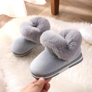 Scarpe per bambini per le ragazze Stivali da neve Inverno peluche Scarpe calde all'aperto Pantofole antiscivolo
