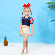 Summer Girls Elsa Anna Biancaneve Princess Bikini Set costumi da bagno
